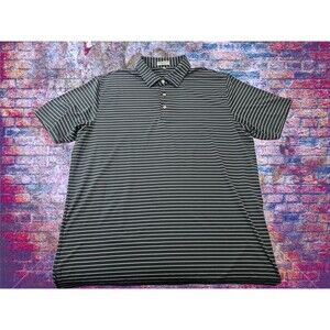 CCN Men's XL Peter Millar Summer Comfort Sage Short Sleeve Polo Golf Shirt Top